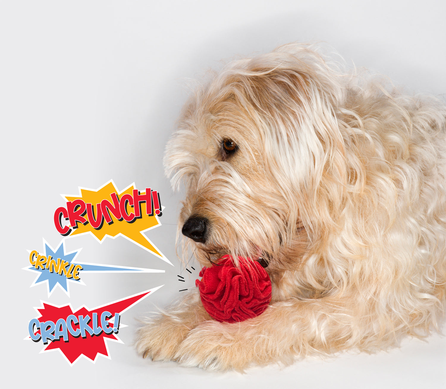 Snuffle Interactive Foraging Dog Puzzle Ball Toy for Puppy and Adult