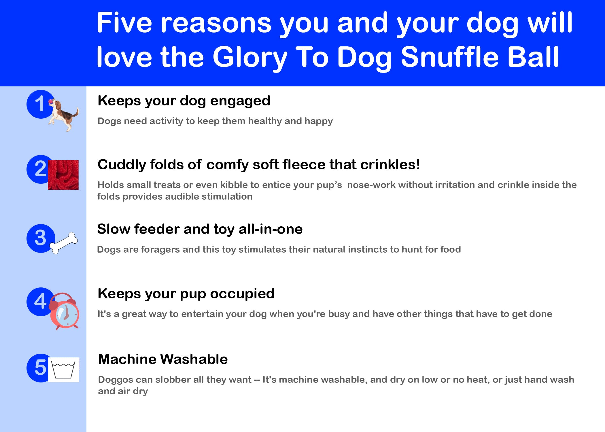 Snuffle Interactive Foraging Dog Puzzle Ball Toy for Puppy and Adult