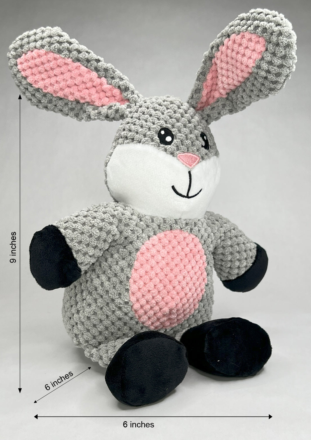 Glory To Dog Barnyard Rabbit Plush Dog Toy