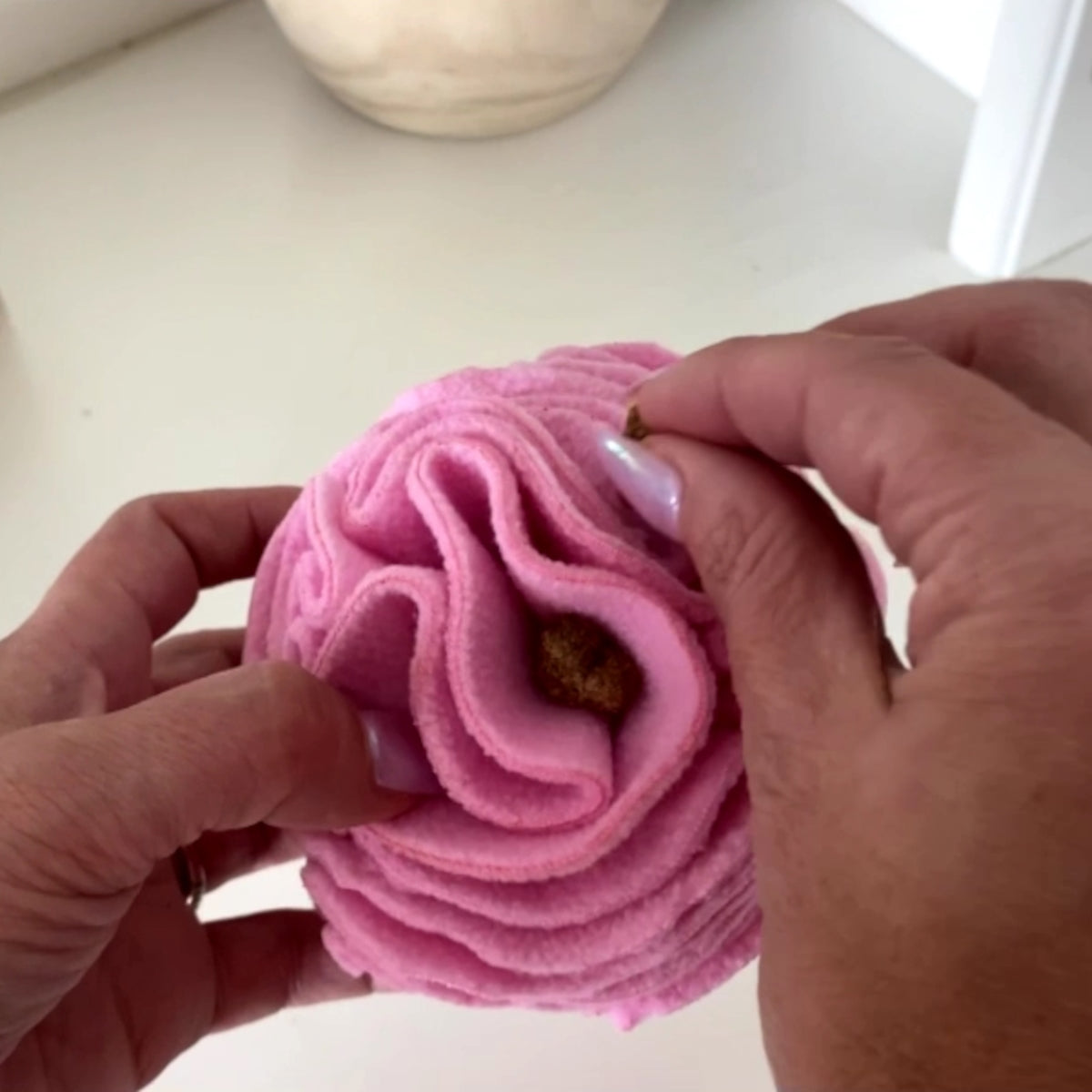 Snuffle Interactive Foraging Dog Puzzle Ball Toy for Puppy and Adult