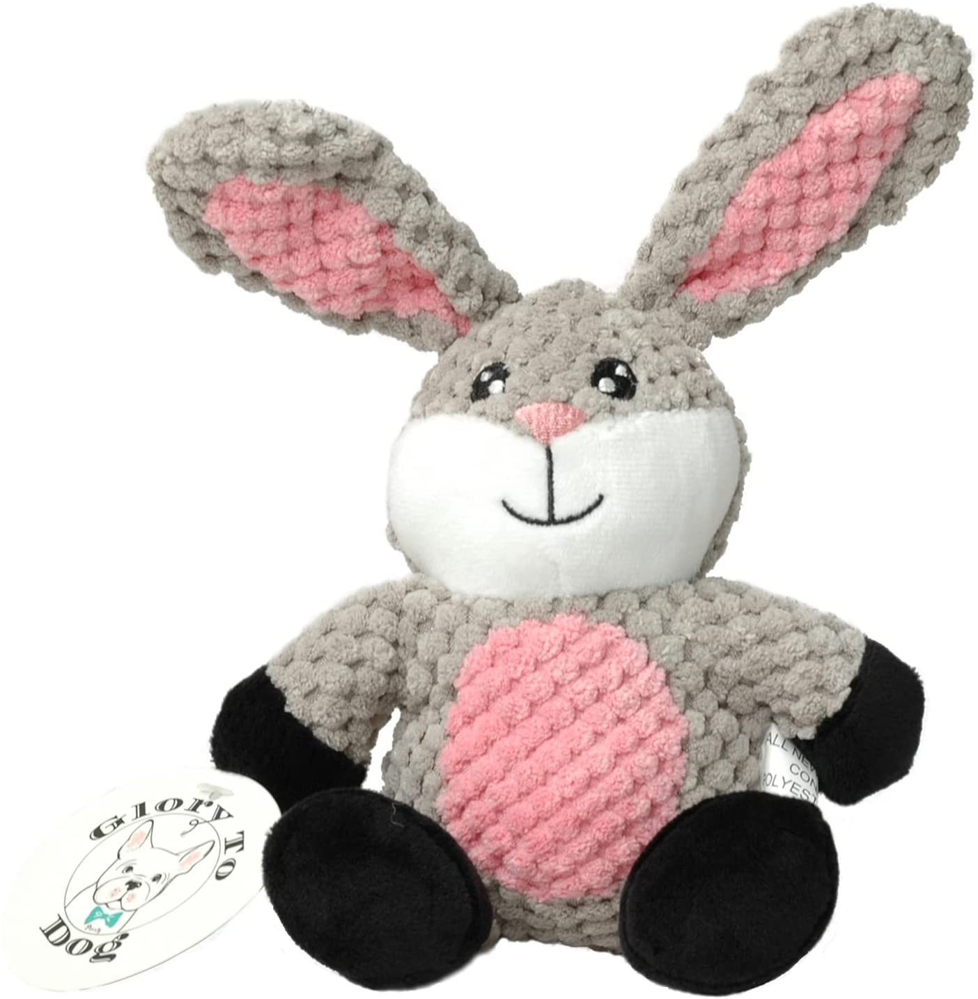 Glory To Dog Barnyard Rabbit Plush Dog Toy